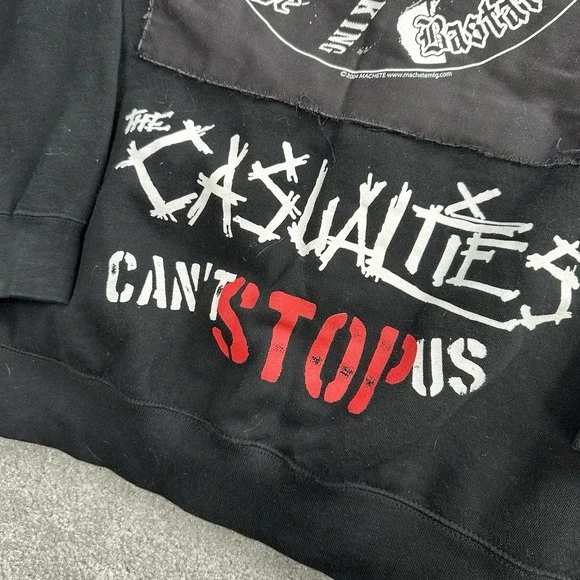 The Casualties 2004‎ Band Hoodie Size Medium Can't Stop Us Bastards Y2K Punk